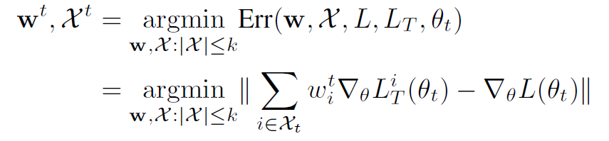 论文笔记 - GRAD-MATCH: A Gradient Matching Based Data Subset Selection For Efficient Learning