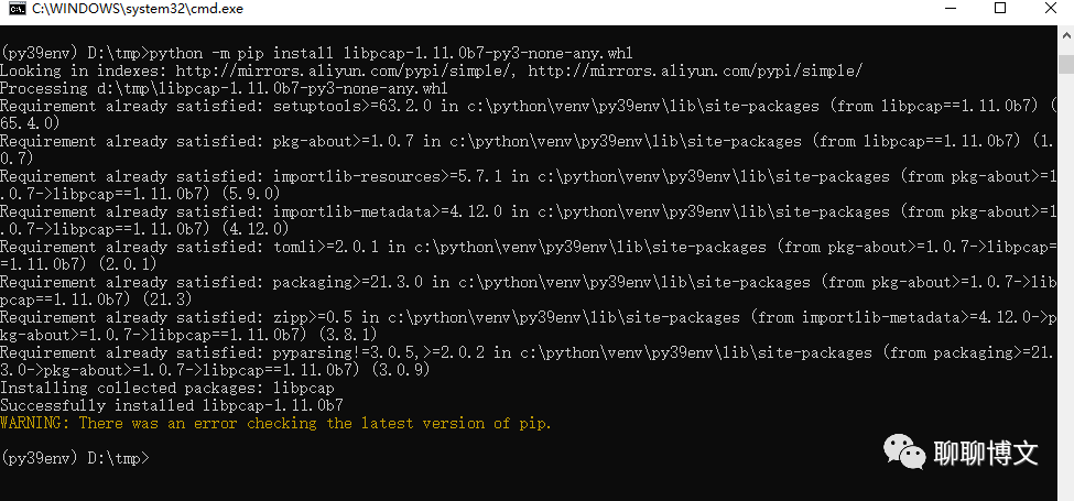 python3使用libpcap库进行抓包及数据处理