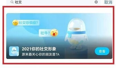 《QQ》2021年度社交形象的报告怎么查看