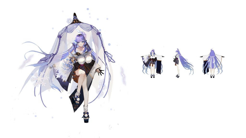 《阴阳师》3月SP雪女立绘