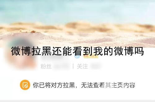 《微博》拉黑还能看到我的微博吗
