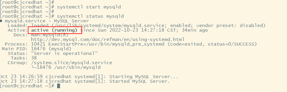 RedHat7.6安装mysql8步骤