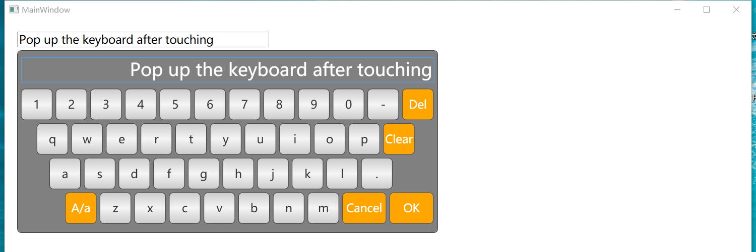 WPF开发经验-实现自带触控键盘的TextBox