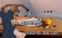 《抖音》我要睡了快跟老子说宝贝晚安语音的麻溜点不然让你好看图片大全
