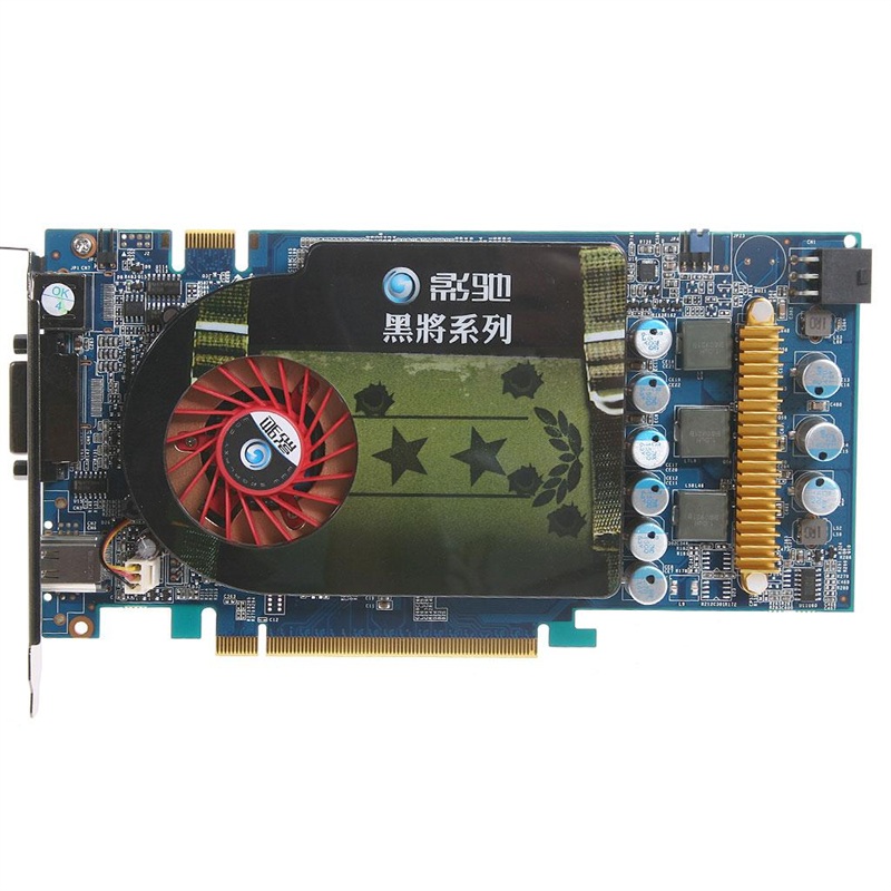 影驰(galaxy)9600gt 黑将版 675/1800 1g/256位 ddr3 pci-e显卡【图片