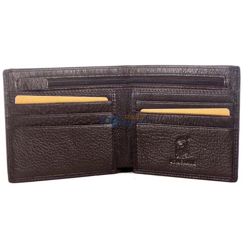 法国老人头男士牛皮短款钱包3562301-2咖啡色【图片 价格 品牌 评论】