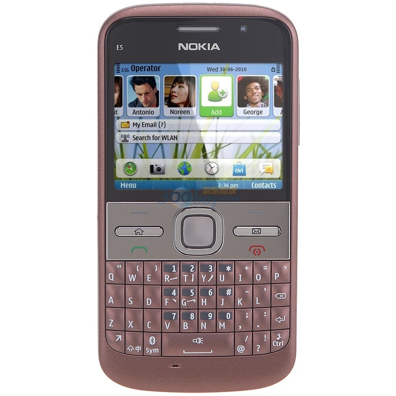 诺基亚(nokia)e5-00 3g手机(棕)wcdma/gsm 非定制机【图片 价格 品牌