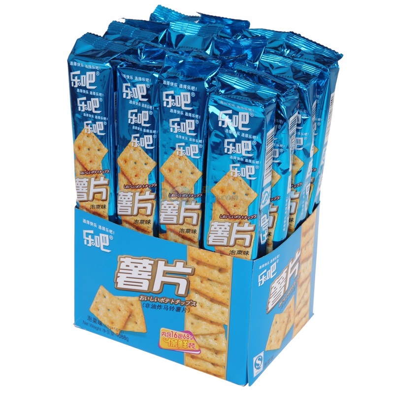 乐吧薯片泡菜味68g*16