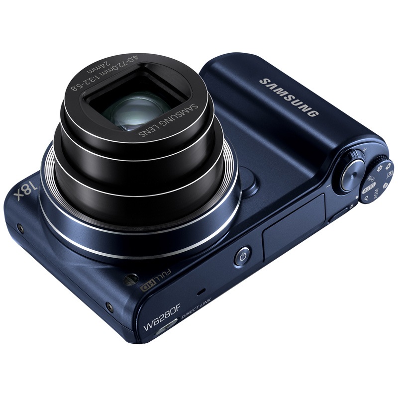 三星(samsung) wb280f 数码相机 钴黑色(1420万象素 3英寸触摸屏 18倍