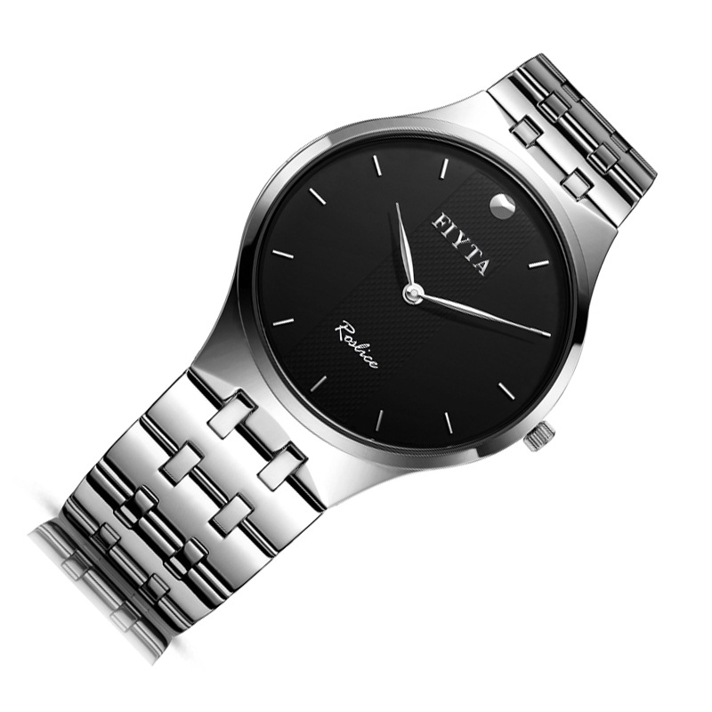fiyta飞亚达 卓雅系列男士黑色石英手表g226.