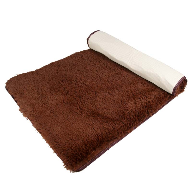 青苇 加柔 高毛丝绒 客厅地毯120x160cm 咖啡色【图片 价格 品牌 评论