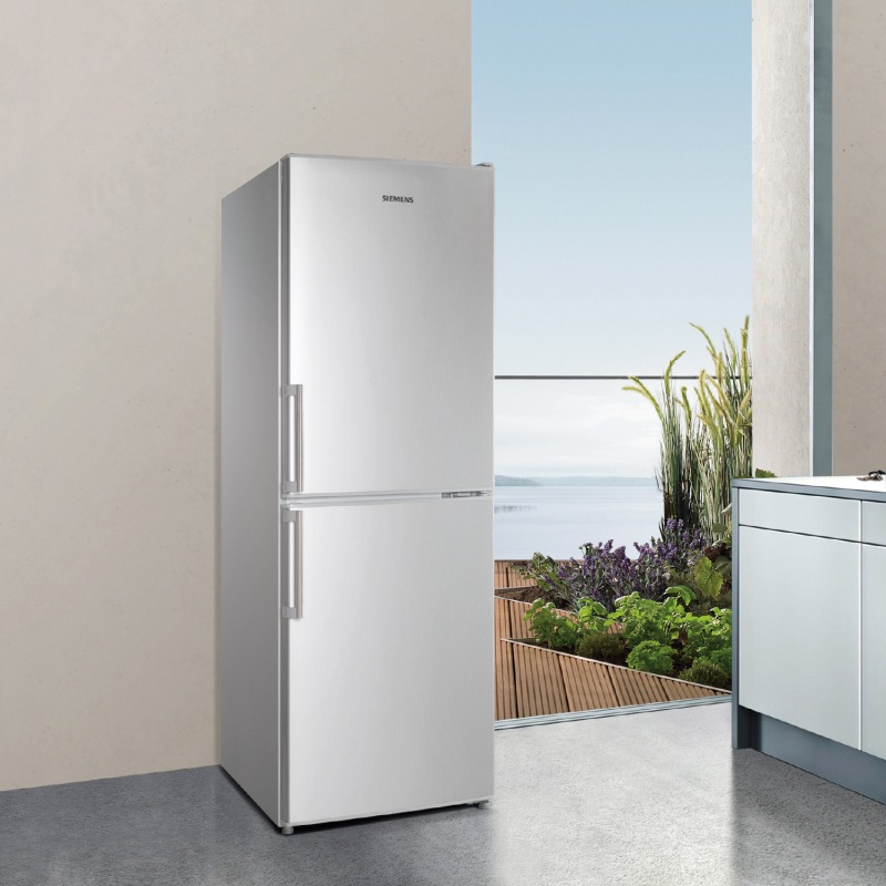 西门子(siemens) kk19v50ti 186升 双门冰箱(银色)【图片 价格 品牌