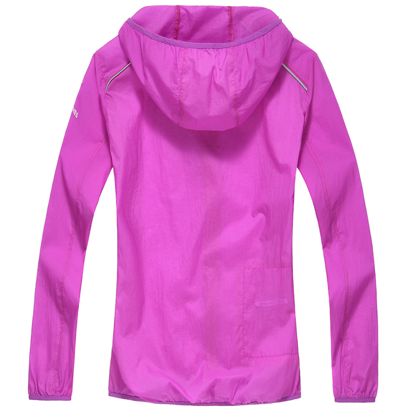 潮舒男女装 防水防晒衣服透明皮肤衣防紫外线夏装l1111 紫红色 s