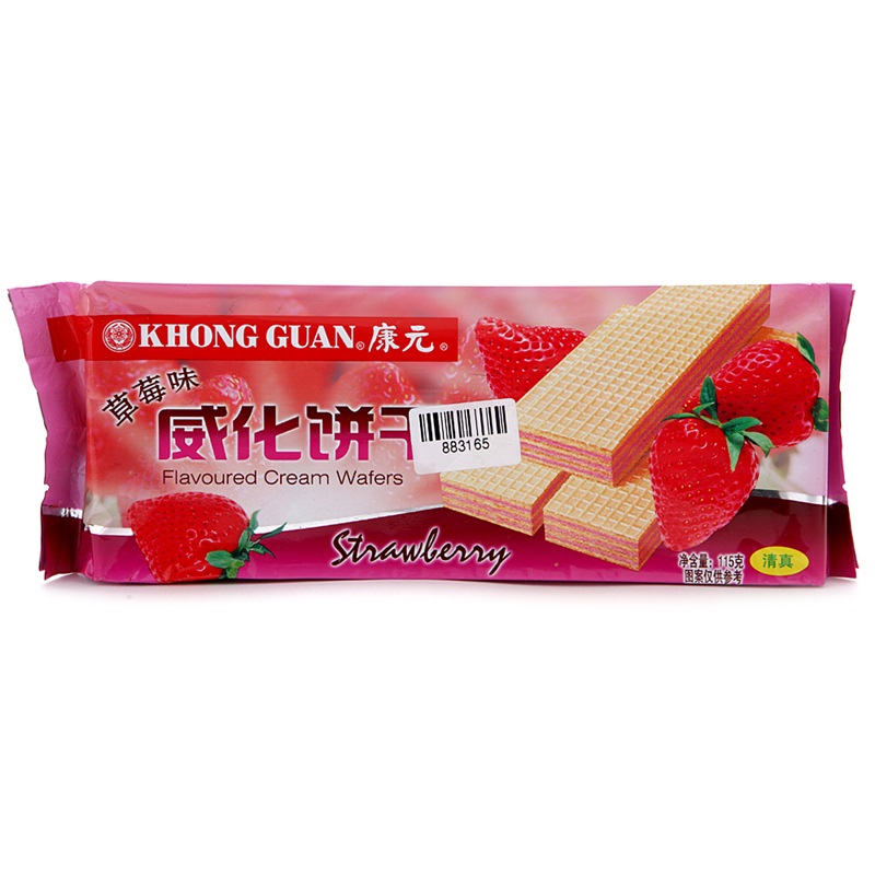 康元草莓威化饼干115g【图片 价格 品牌 评论-京东