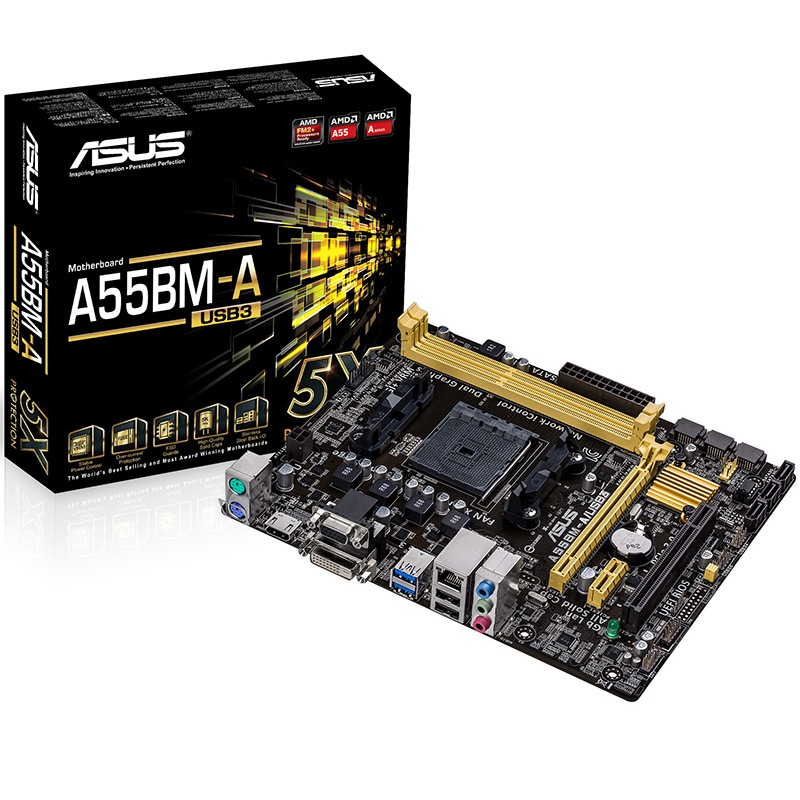 华硕(asus) a55bm-a/usb3 主板 (amd a55 /lga fm2 )【图片 价格 品牌