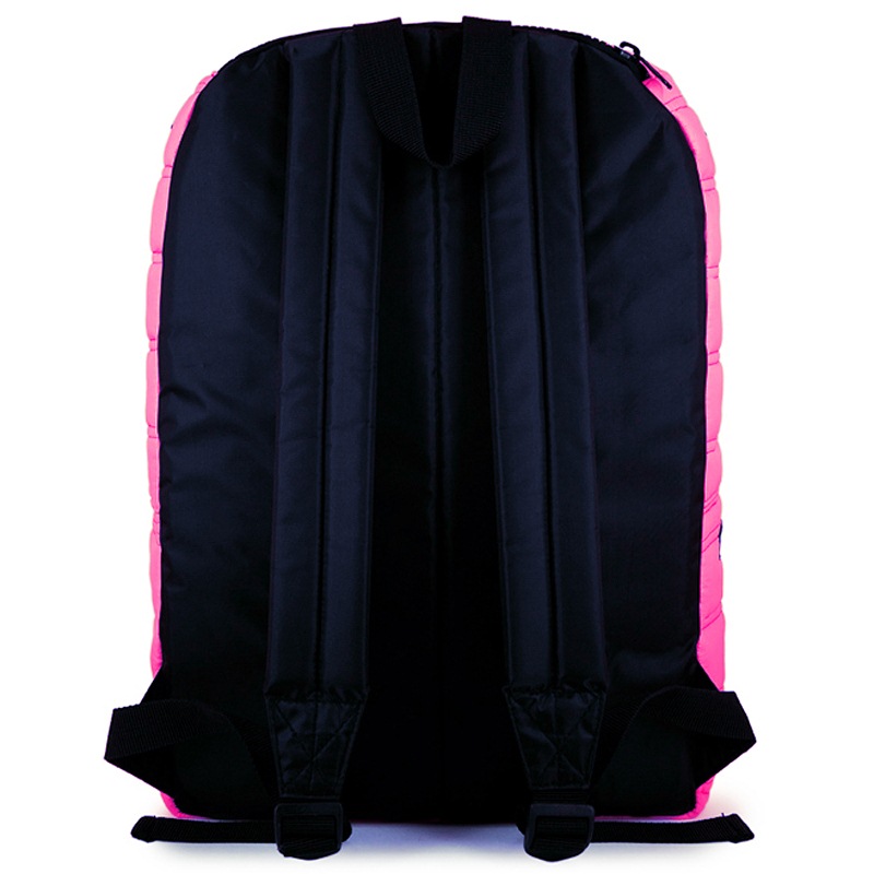 美国潮牌mojo 个性铆钉糖果色双肩背包玫红色