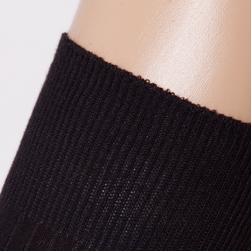 lovebox 长筒袜春款棉质高筒袜日系显瘦条纹过膝筒袜学生女棉袜 黑色