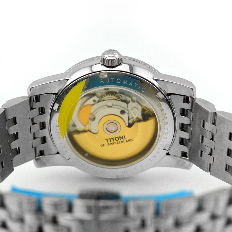 梅花(titoni)瑞士手表 星空spacestar系列机械男表83738s-370【图片