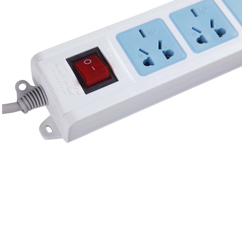 8米 5位防雷过载保护总控精品插座(白蓝色)【图片 价格 品牌 评论】