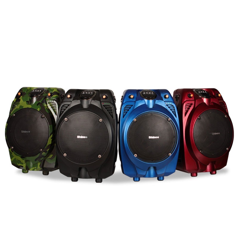 新科(shinco)s6 晨练广场舞音响 户外便携式移动电瓶音箱(红色)【图片