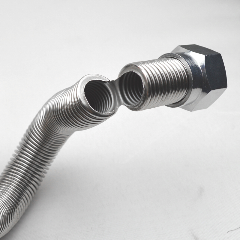 巢屋居不锈钢 波纹管 耐热防爆水管 热水器上水管 进水管 伸缩管金属