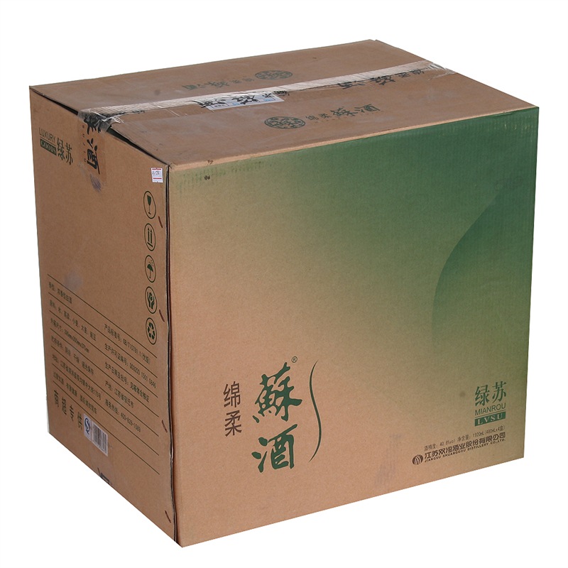 绵柔苏酒 绿苏 40.8度整箱装 480ml*4瓶
