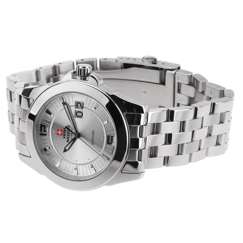 瑞士军表(swissmilitary)手表 陆军系列蓝宝石镜面精钢石英男表20000