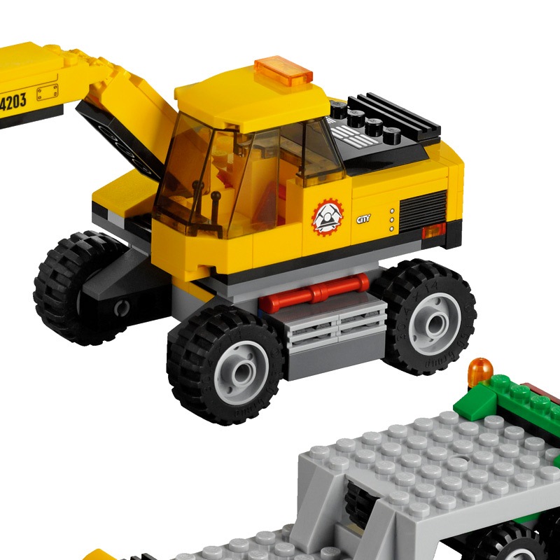乐高(lego) city 城市系列 挖掘机运输 4203【图片 价格 品牌 评论】-