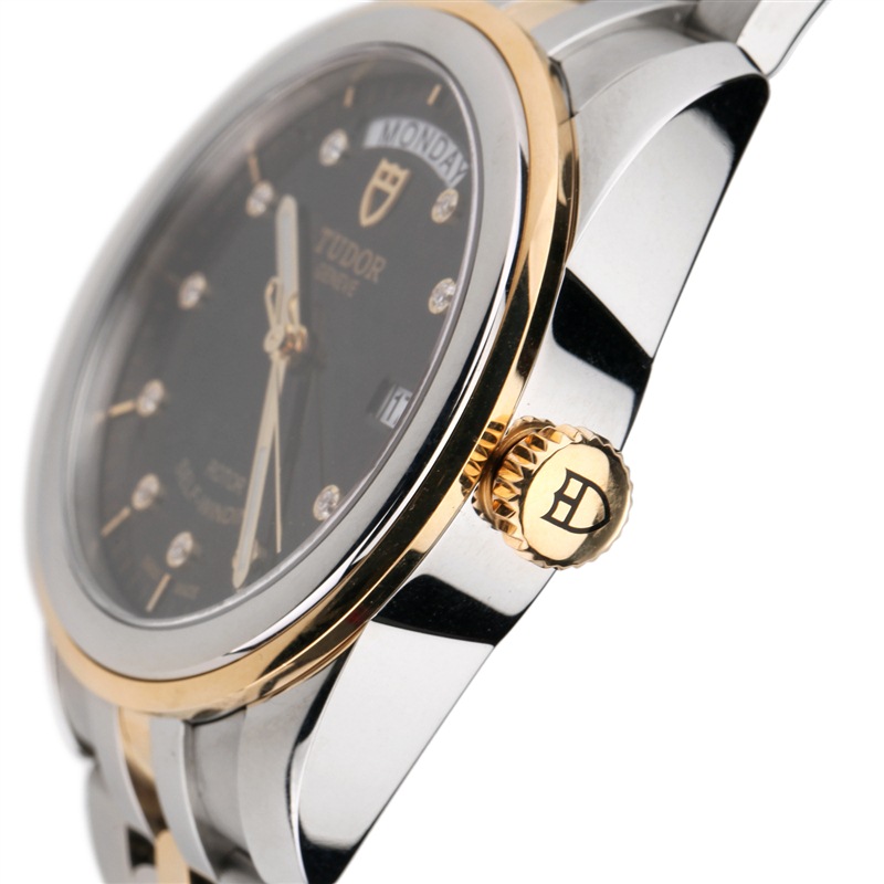 帝舵(tudor)手表 骏玉系列机械男表双日历56003-68063黑盘10钻