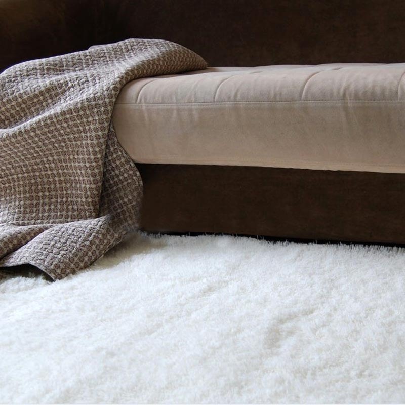 青苇 可水洗 加柔丝绒 客厅地毯70x160cm 米白【图片 价格 品牌 评论