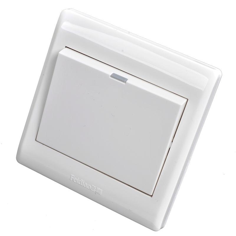 飞雕(feidiao)开关插座面板 一开多控开关 单开三控中途电源墙壁开关