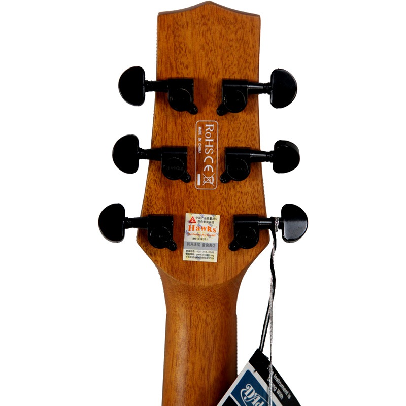 hawks鹰牌d-51mc高档英格曼云杉单板全木边民谣吉他41寸缺角哑光