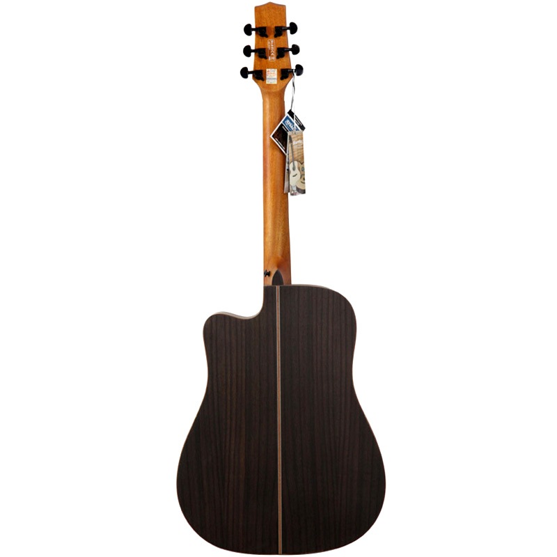 hawks鹰牌d-51mc高档英格曼云杉单板全木边民谣吉他41寸缺角哑光