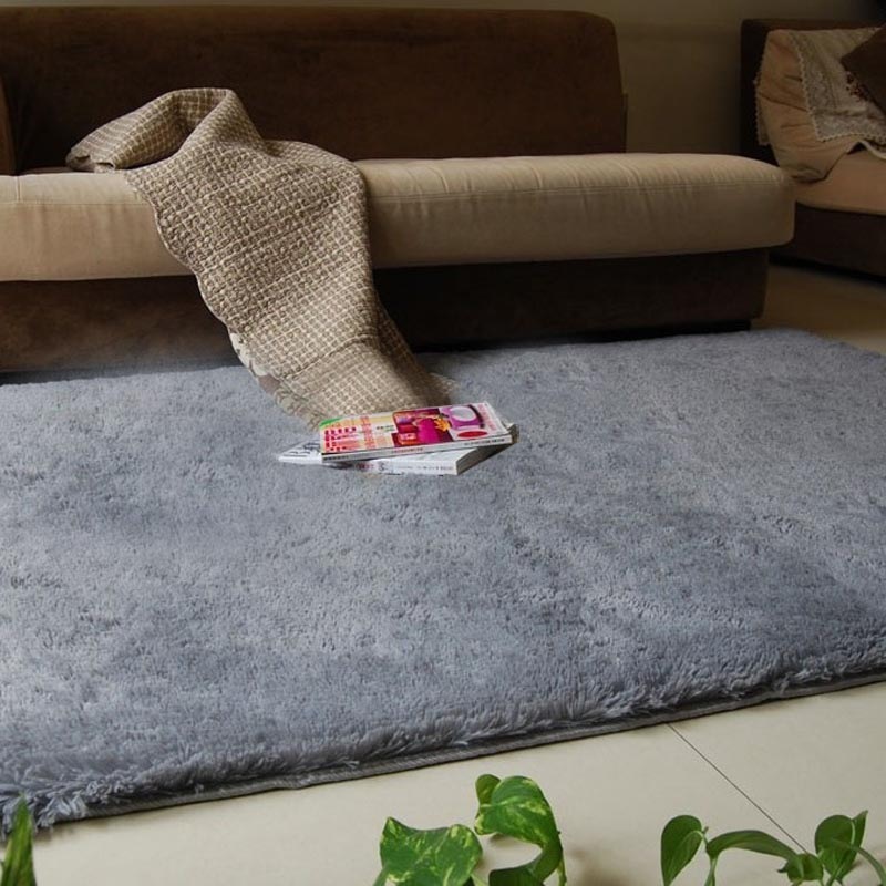 青苇 加柔 高毛丝绒 客厅地毯70*160cm 银灰【图片 价格 品牌 评论】