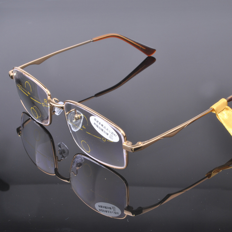 毕加索老花镜 渐进多焦点树脂镜片 度数可选8901 350度(70岁左右建议)