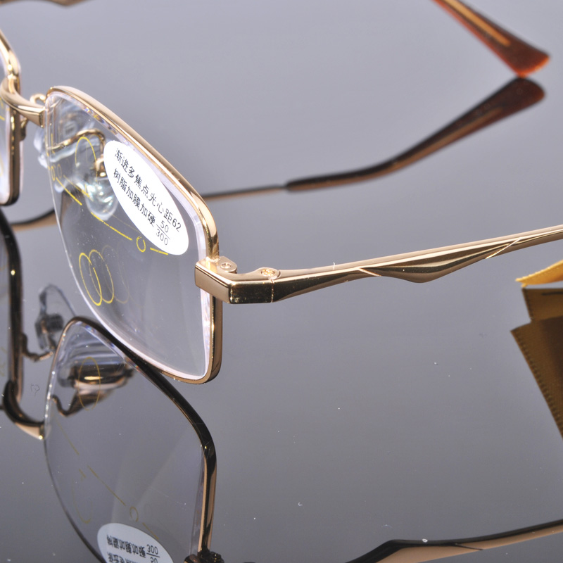 毕加索老花镜 渐进多焦点树脂镜片 度数可选8901 350度(70岁左右建议)