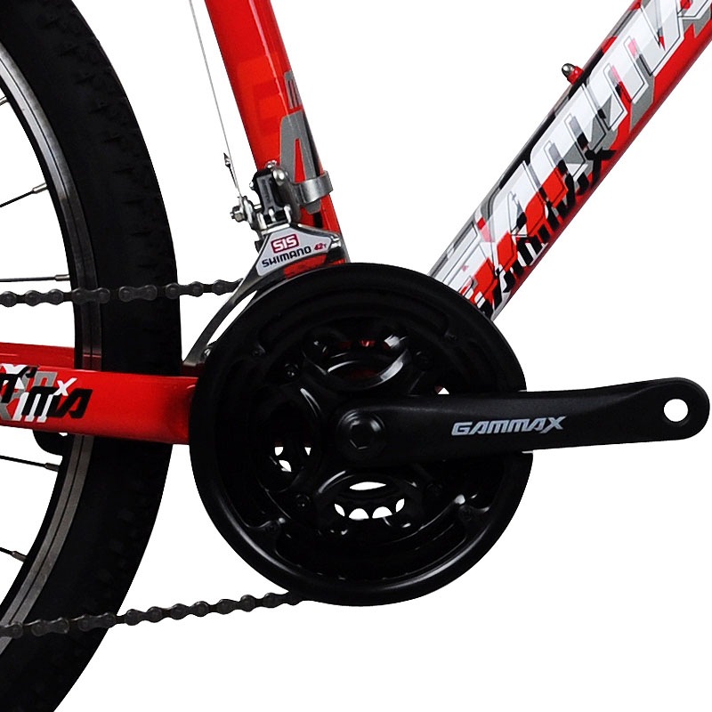 捷马gammax杰玛仕 鹰徽闪电530山地车自行车 铝合金车架 前后双v刹前