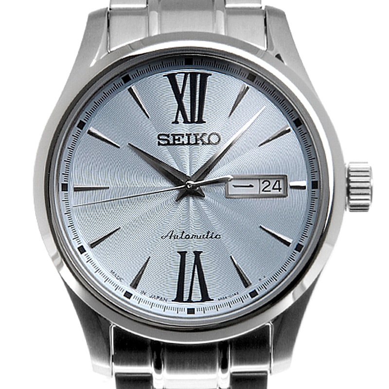 精工(seiko)手表 领航Ⅶ系列自动上链可手动上链机械男表srp325j1