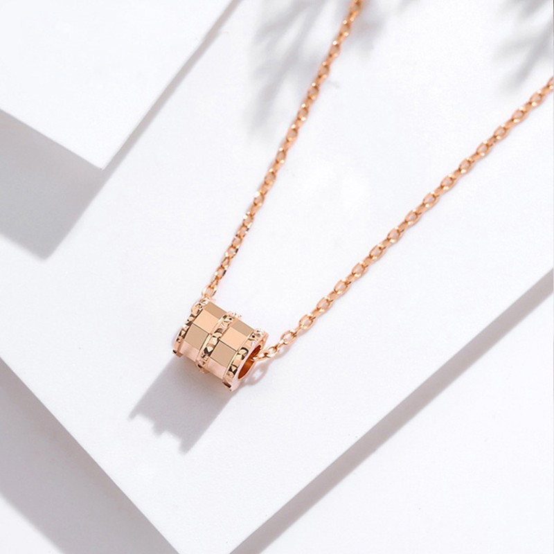 宝诗梵 小蛮腰玫瑰金项链