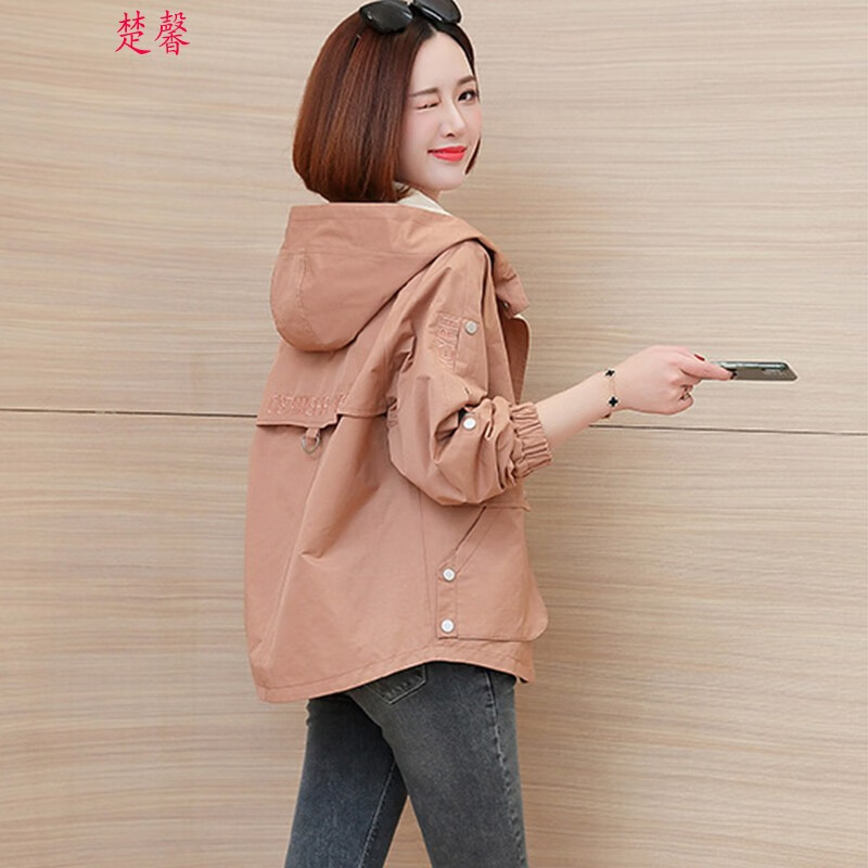 Chu Xin's short coat women's 2021 spring and autumn women's wear new Korean work clothes are thin and large women's temperament women's windbreaker coat women