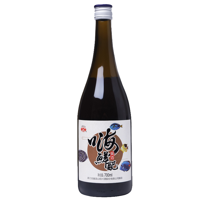 古越龙山棕色瓶身黄酒