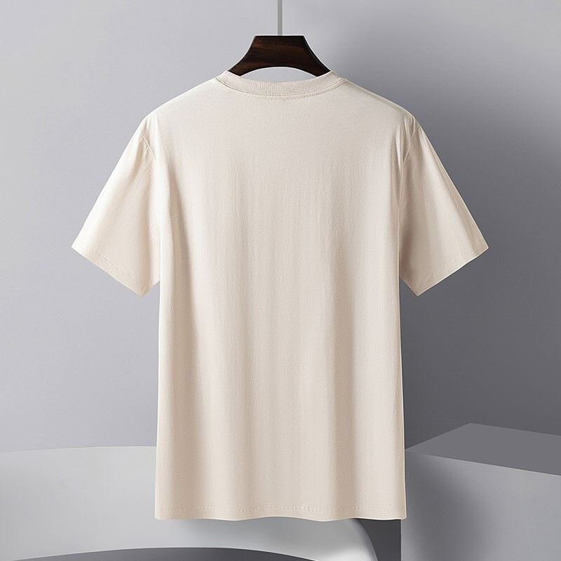 Romon Romon short sleeve t-shirt men's 2022 summer comfortable short sleeve t-shirt men's versatile top round neck printed men's short sleeve top lm185xdj8513