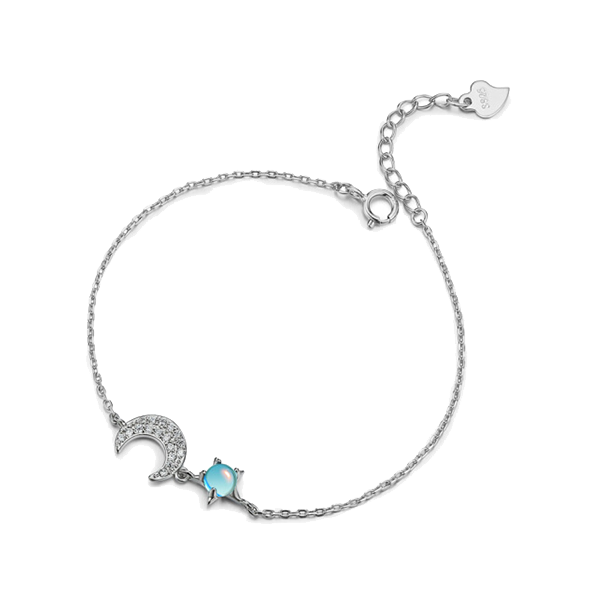 简丹 仿水晶925银手链