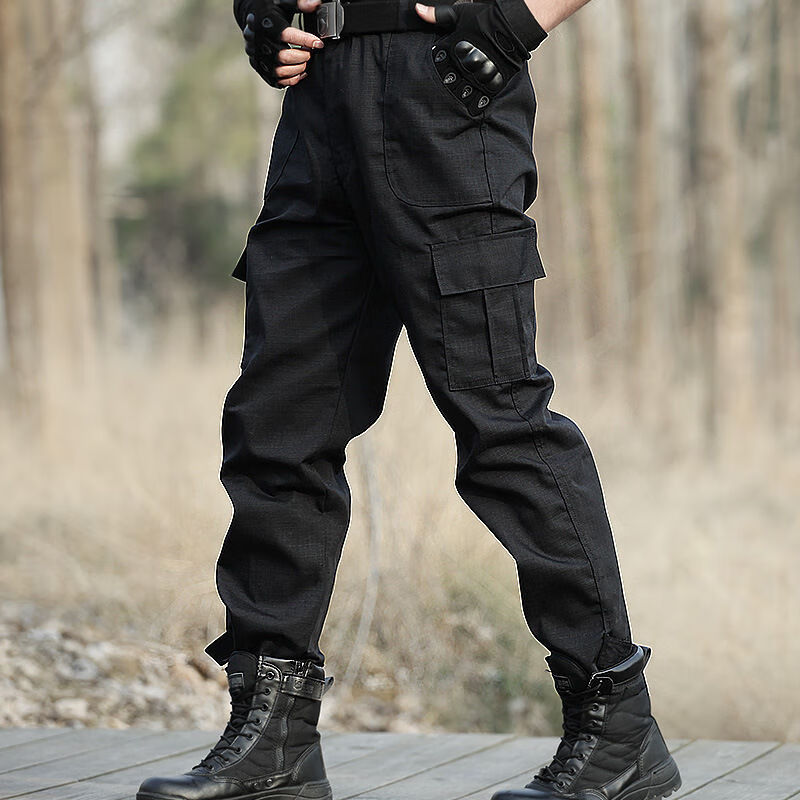 Lingdeng lingdeng 2020 spring and autumn new work pants men's Wear-resistant labor protection Pants Large overalls construction site loose labor protection clothes canvas pants high waist