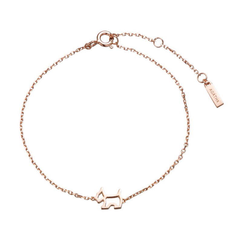 AGATHA 镂空小狗手链