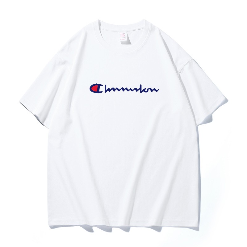 Co branded campus crown · army short sleeve t-shirt men's loose summer men's youth 95 cotton pure white Korean and Japanese printed bottomed shirt simple couple men's and women's round neck T-shirt trendy Brand Hong Kong Style