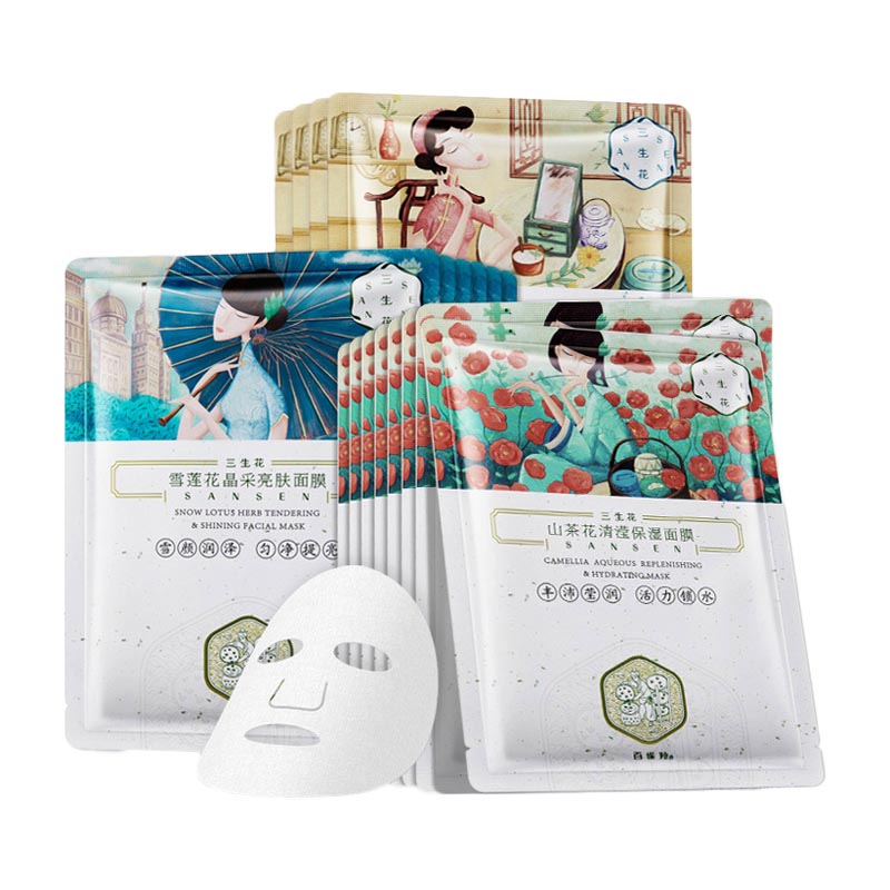 百雀羚 三生花补水面膜