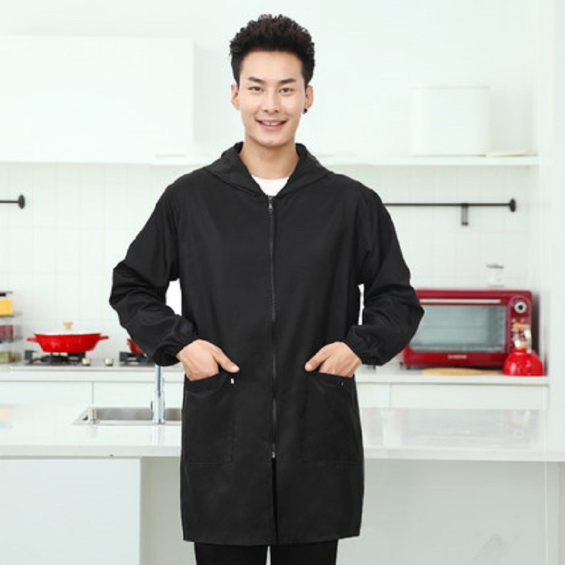 Men's and women's cooking oil splash proof clothes