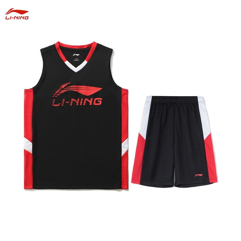 Li Ning children's wear boys' basketball match set 2022 new children's summer vest shorts children's basketball clothes