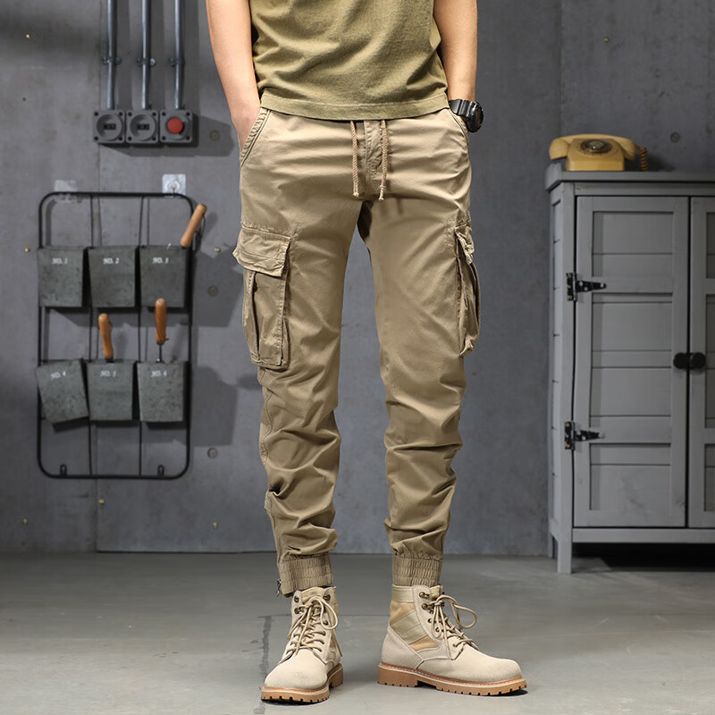 Legendary Paul American fashion brand new spring overalls men's slim fit elastic outdoor Leggings men's spring and summer leisure pants